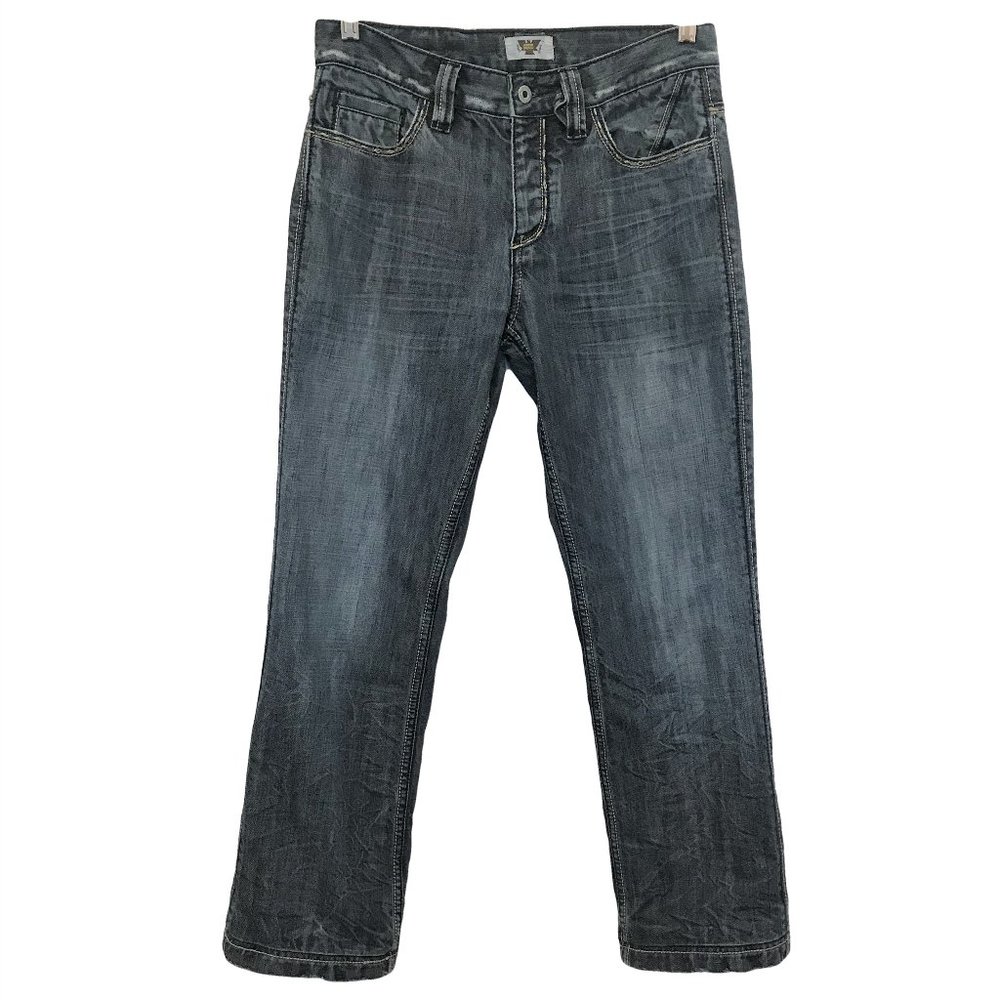 ANTIK DENIM Western Embroidered Straight Jeans 100% cotton 30